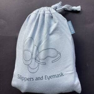 Emirates Slippers and Eyemask Set- Blue